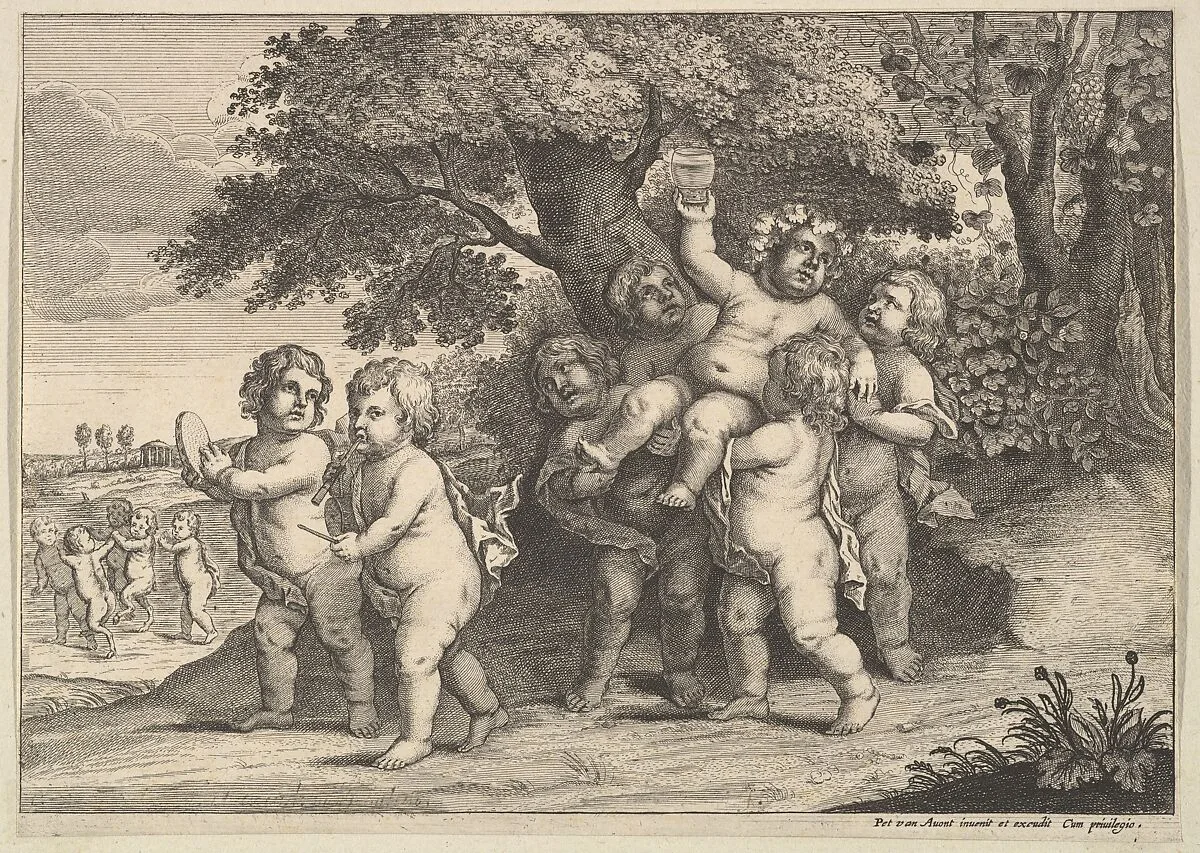 Seven boys — Wenceslaus Hollar|Pieter van Avont|Pieter van Avont