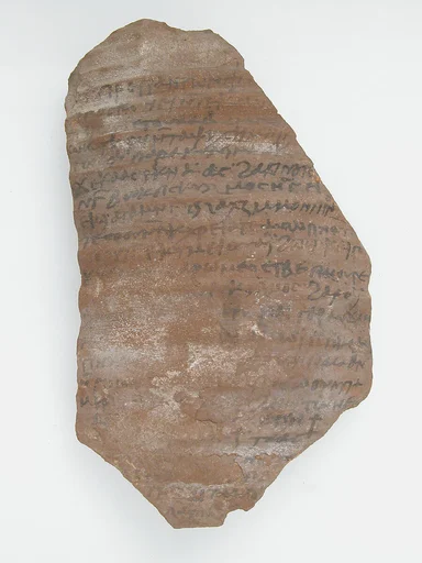 Ostrakon with a Letter from Pilatus to Peter