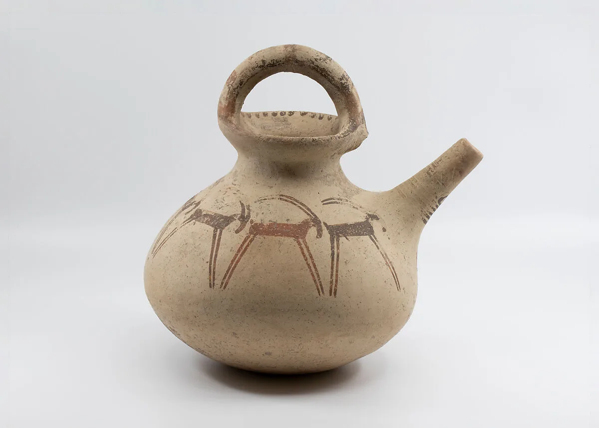 Pitcher decorated with ibexes — Unknown