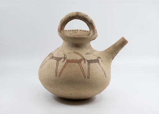 Pitcher decorated with ibexes