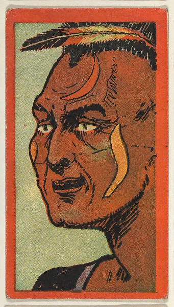 Sassacus, from the "Indian Series" (T74), issued with Burley Cubs Cigars and Sweetbriar Cigarettes by the Booker Tobacco Company — Booker Tobacco Company, Lynchburg, Virginia