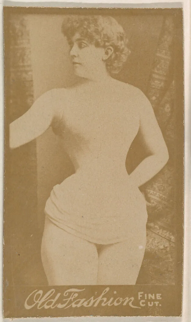 Portrait of actress, from the Actresses series (N664) promoting Old Fashion Fine Cut Tobacco — Unknown