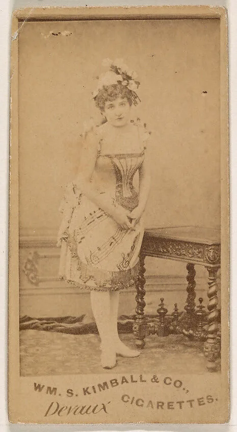 Miss Devaux, from the Actresses series (N203) issued by Wm. S. Kimball & Co. — William S. Kimball & Company