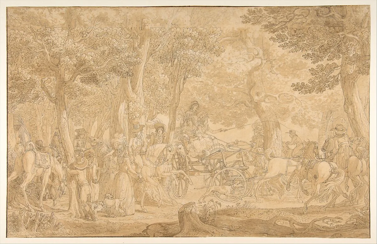 Outing in a Wood — Jean Michel Moreau the Younger
