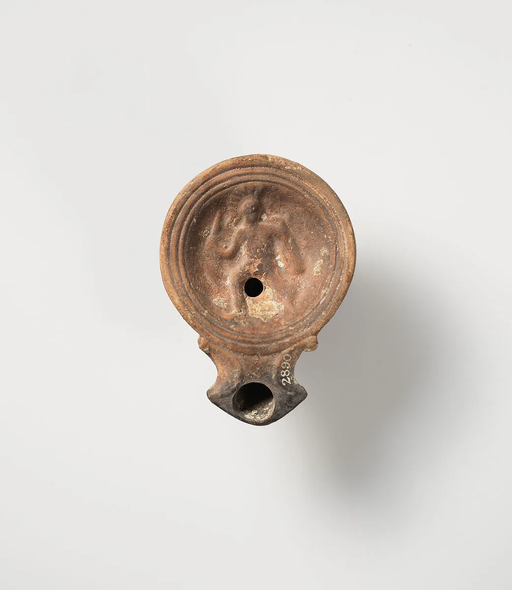 Terracotta oil lamp — Unknown