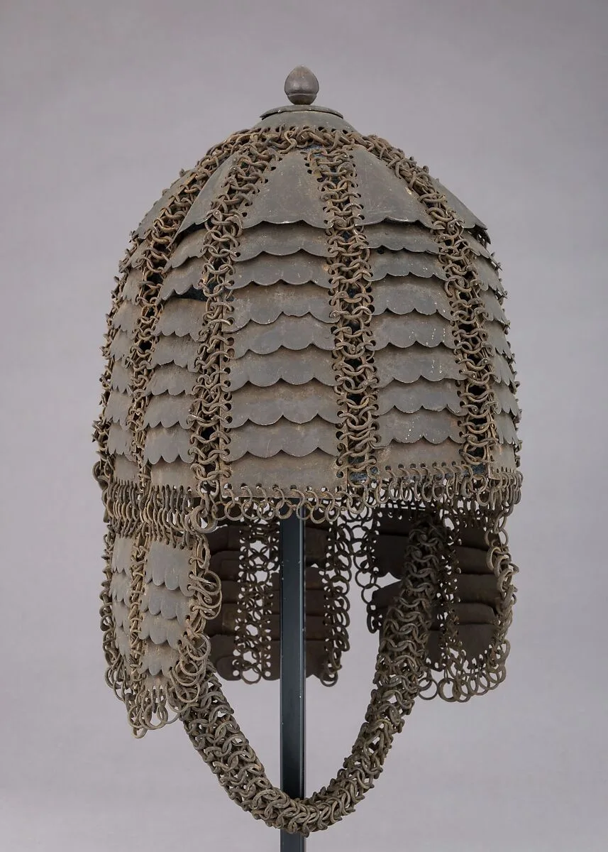 Helmet of Mail and Plate — Unknown