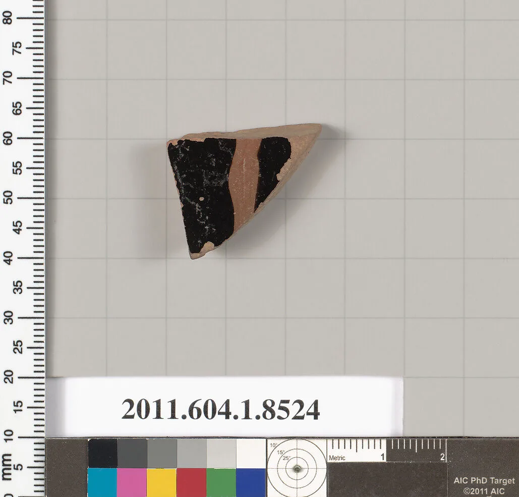 Terracotta fragment of a stemless kylix (drinking cup) — Unknown