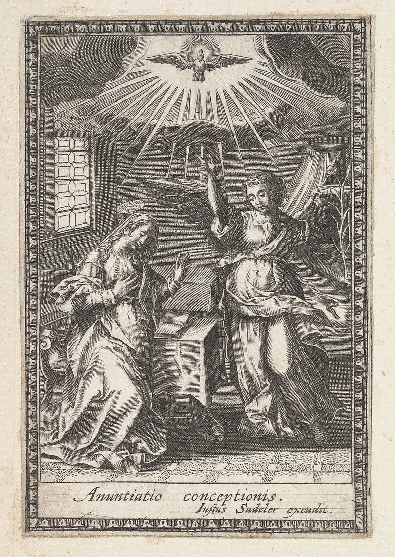 The Annunciation — Justus Sadeler|Anonymous