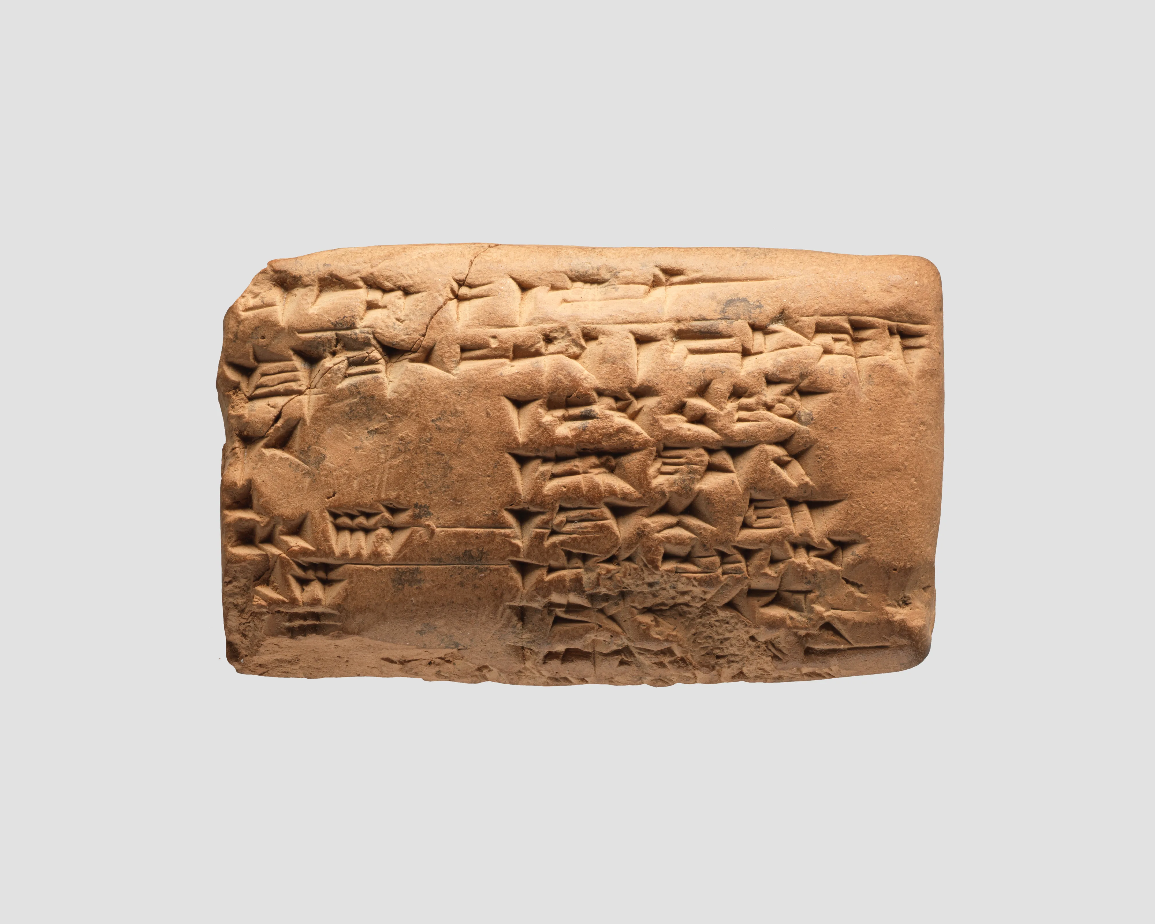 Cuneiform tablet: account of delivery of dates for prebendaries, Ebabbar archive — Unknown