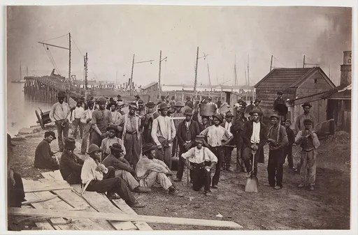 Laborers at Quartermaster's Wharf, Alexandria, Virginia