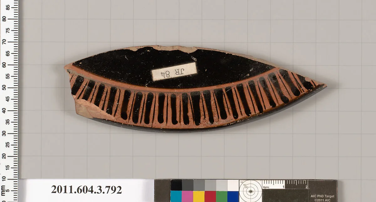 Terracotta fragment of a lid — Unknown