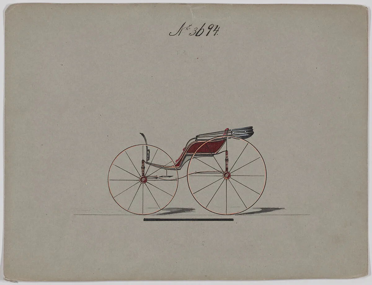 Design for Pony Phaeton, no. 3694 — Brewster & Co.