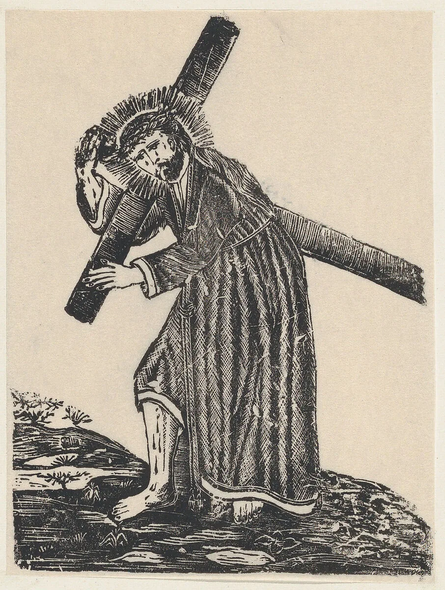 Christ carrying the cross — Anonymous, Mexican