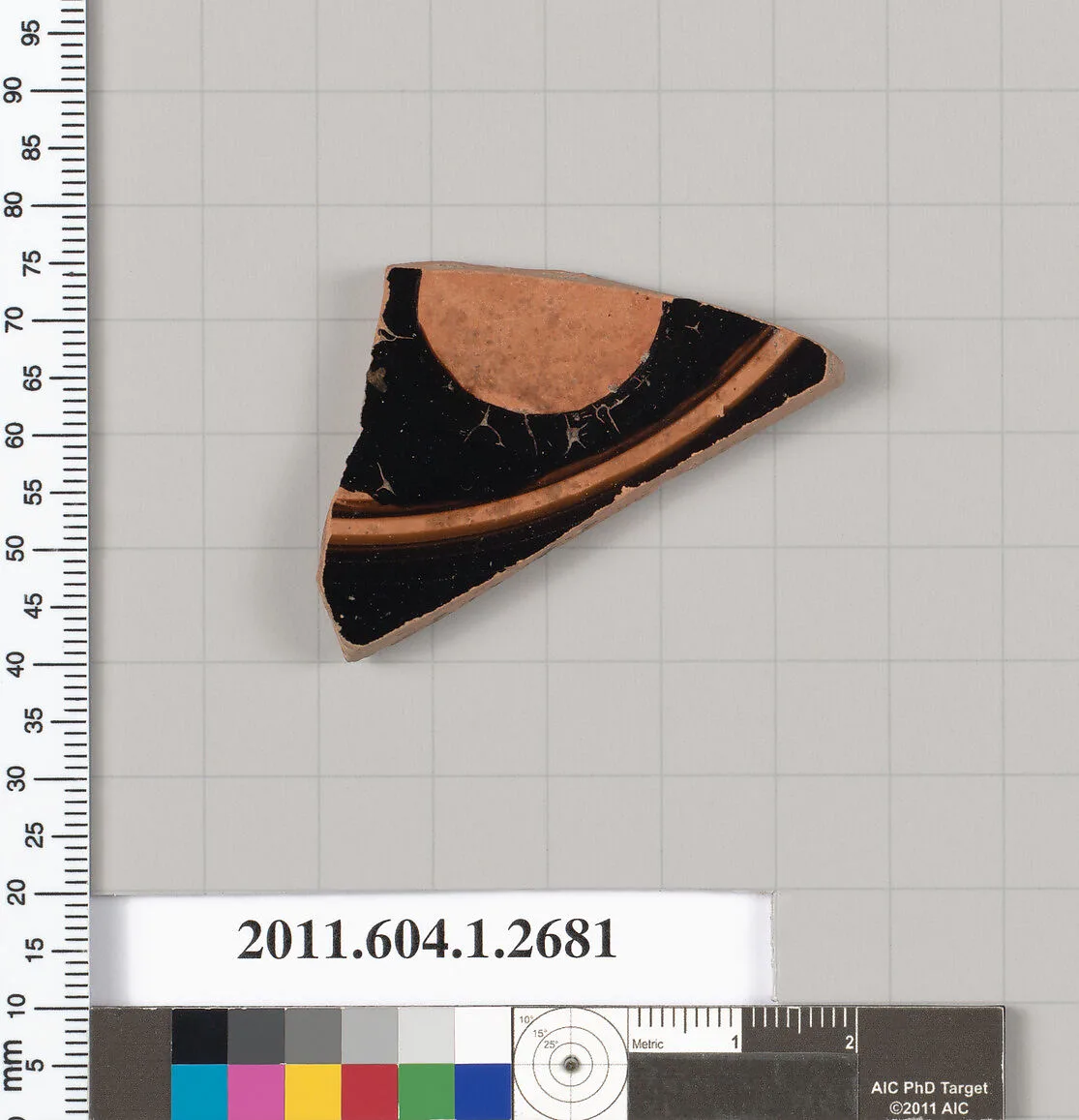 Terracotta fragment of a kylix (drinking cup) — Unknown