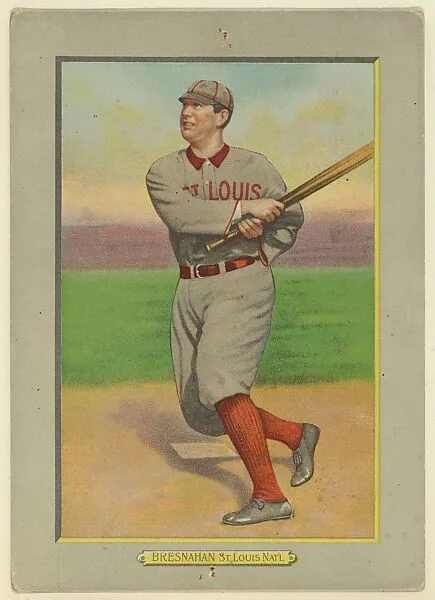 Roger Bresnahan, Catcher, St. Louis Cardinals (Natioanl League), from Turkey Red Cabinets (T3) — American Tobacco Company