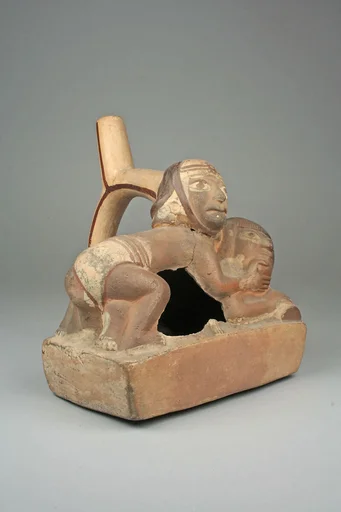 Stirrup Spout Bottle with Couple