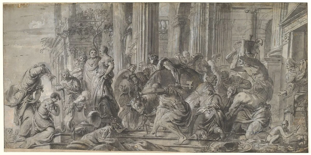 Samuel Anointing the Young David (?) — Jan Erasmus Quellinus