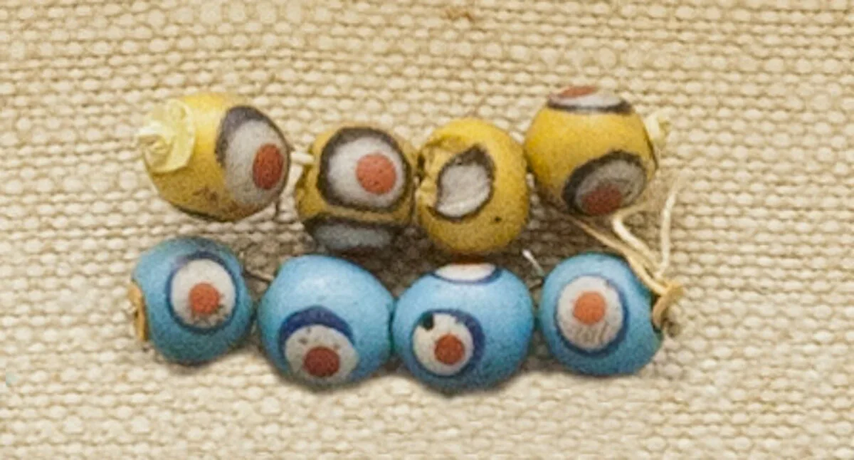 String of 4 Eyed Beads — Unknown