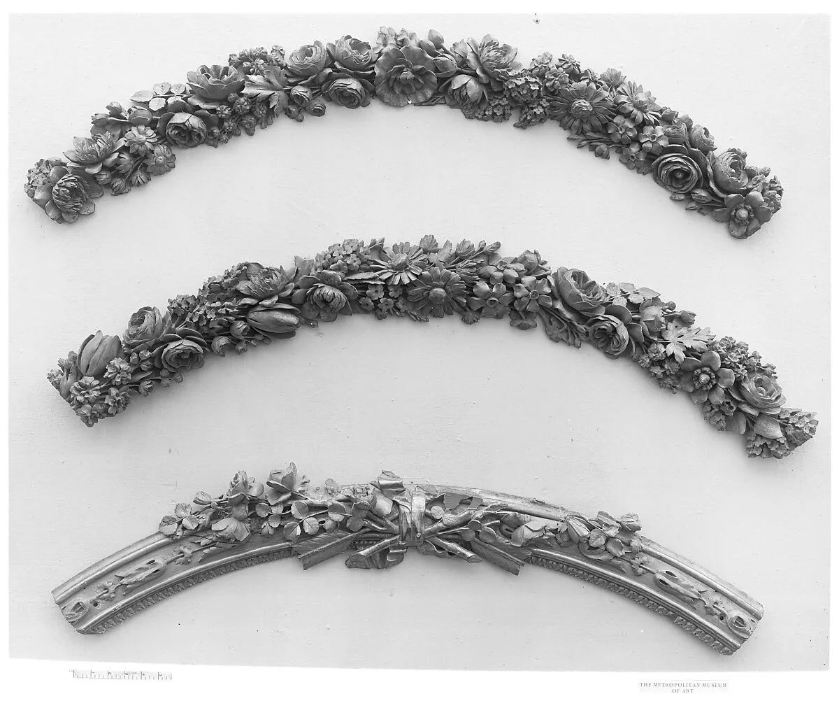 Circular frame fragment (mirror top?) — Unknown