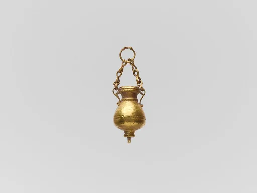Gold pendant in the form of a vase
