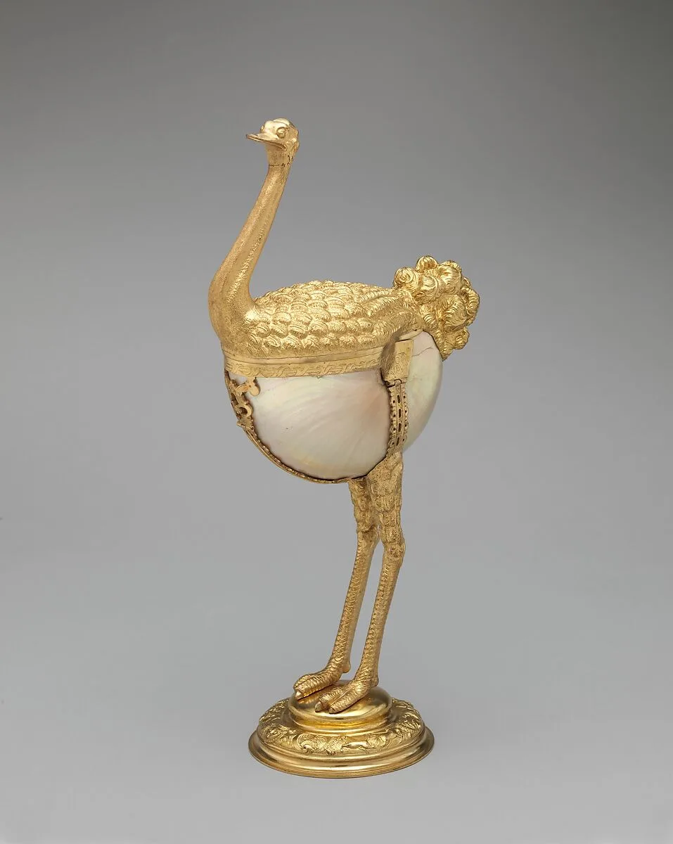 Nautilus shell cup with cover — Elkington & Co.