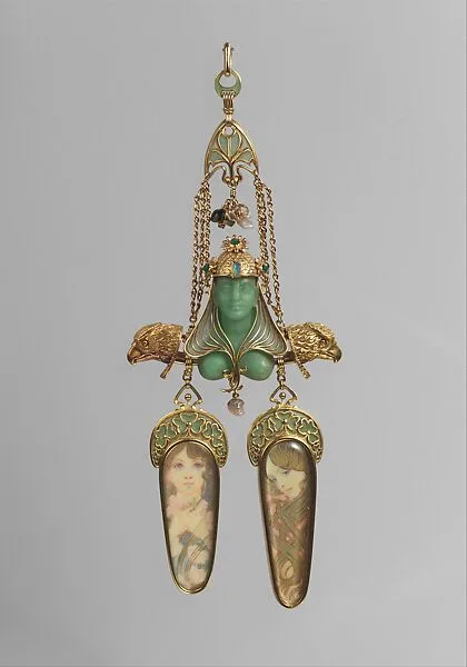 Pendant — Georges Fouquet|Alphonse Mucha