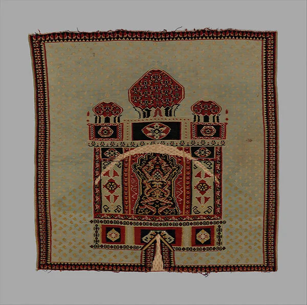 Kilim Saddle Cover with Mashhad Design — Unknown