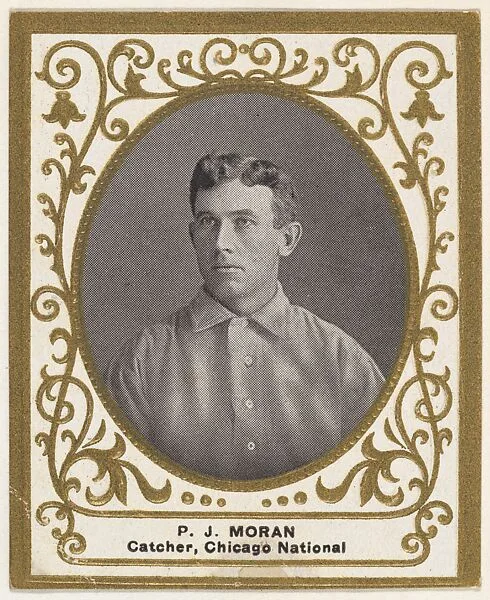 P.J. Moran, Catcher, Chicago, National League, from the Baseball Players (Ramlys) series (T204) issued by the Mentor Company to promote Ramly and T.T.T. Turkish Cigarettes — Carl Homer Studios, Boston|Mentor Company, Boston