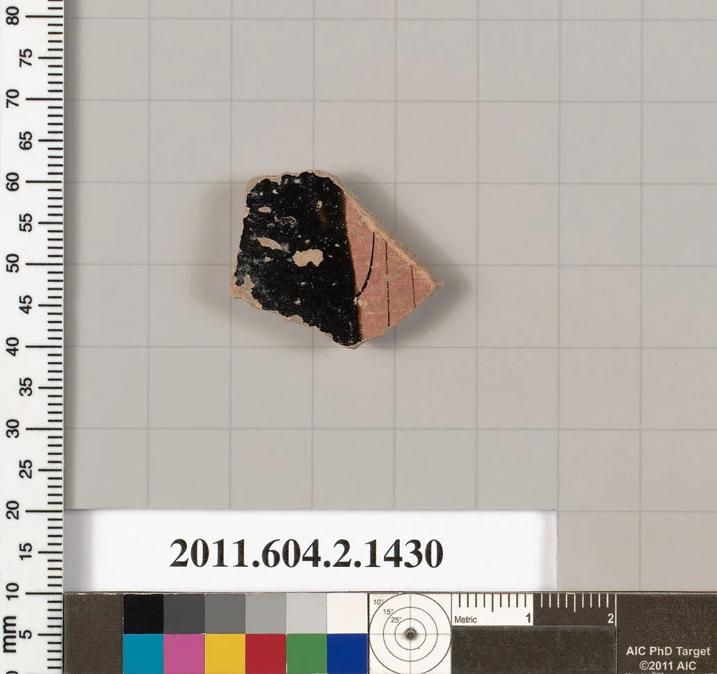 Terracotta fragment of a skyphos (deep drinking cup) — Unknown