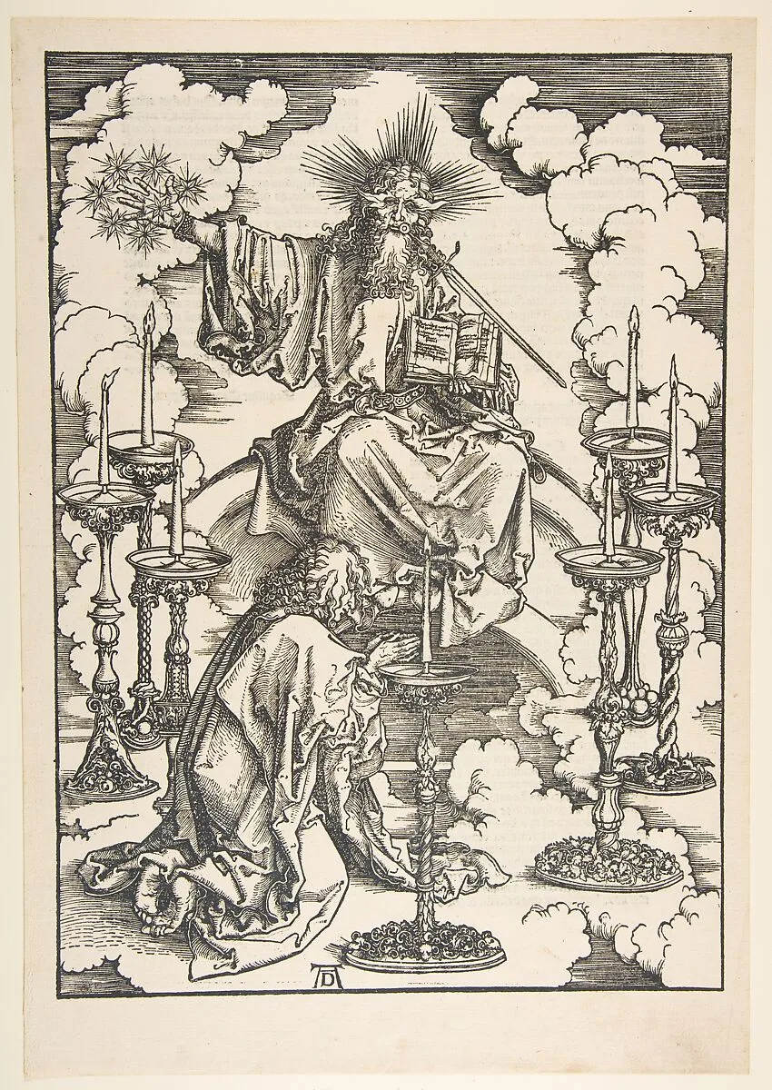 The Vision of the Seven Candlesticks, from "The Apocalypse" — Albrecht Dürer