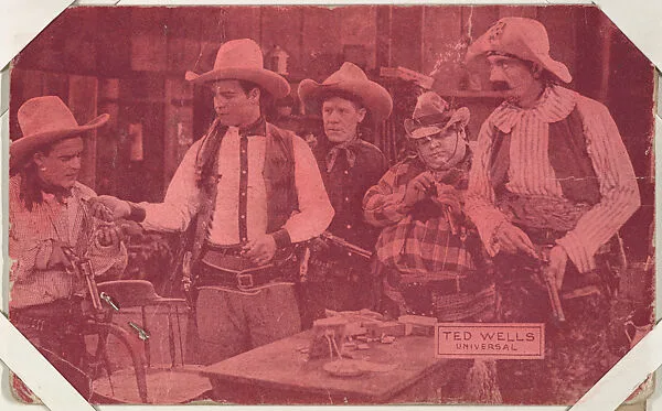 Ted Wells from Western Stars or Scenes Exhibit Cards series (W412) — Unknown
