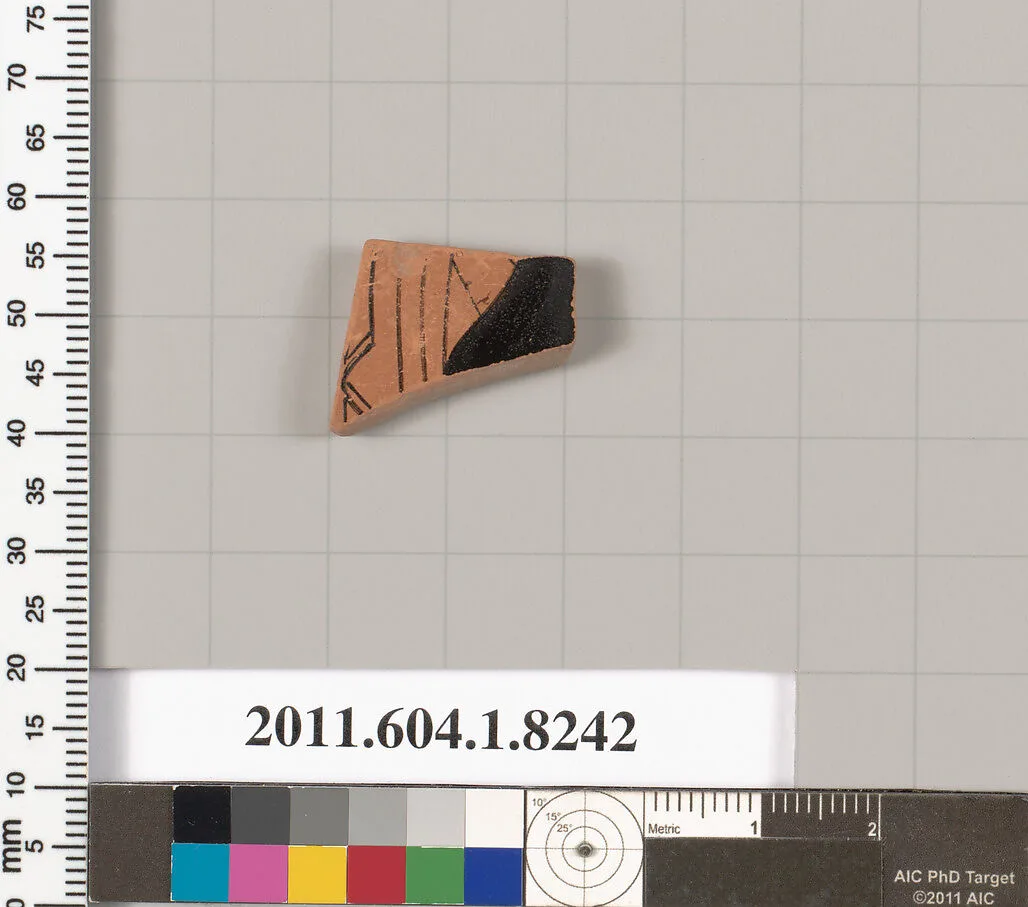 Terracotta fragment of a kylix (drinking cup) — Unknown