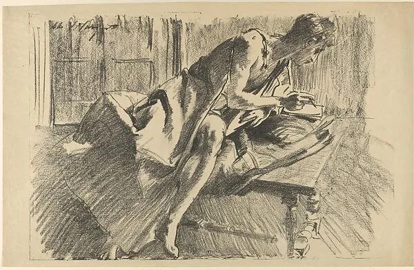 Study of a Young Man, Drawing — John Singer Sargent