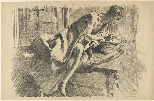 Study of a Young Man, Drawing