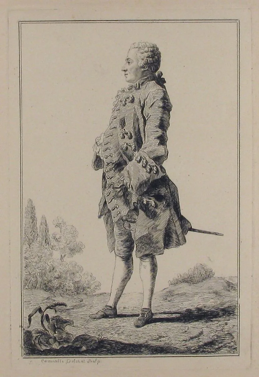 Portrait of Pierre Victor, baron de Besenval de Brünstatt (1722-1794) — Louis de Carmontelle