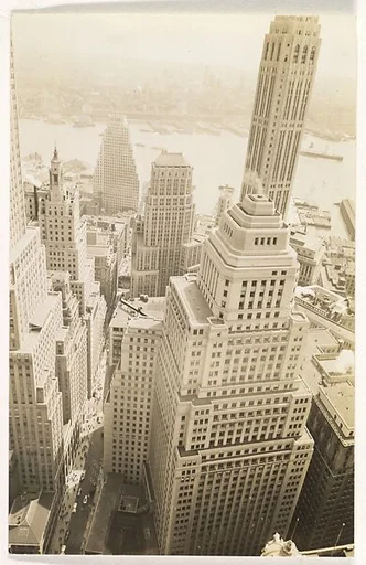 [Aerial View, Lower Manhattan, New York]