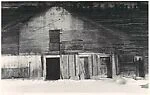[Side of Barn in Winter]