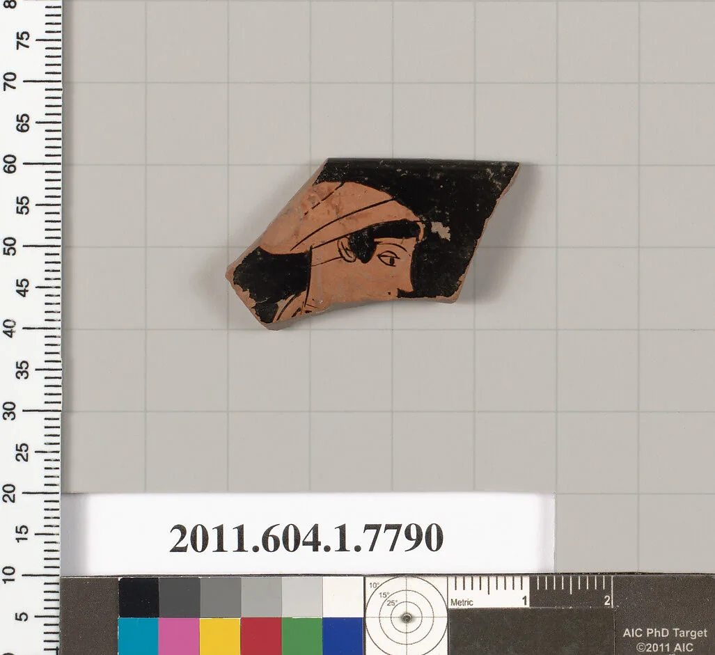 Terracotta rim fragment of a kylix (drinking cup) — Unknown
