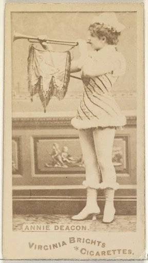 Annie Deacon, from the Actors and Actresses series (N45, Type 1) for Virginia Brights Cigarettes