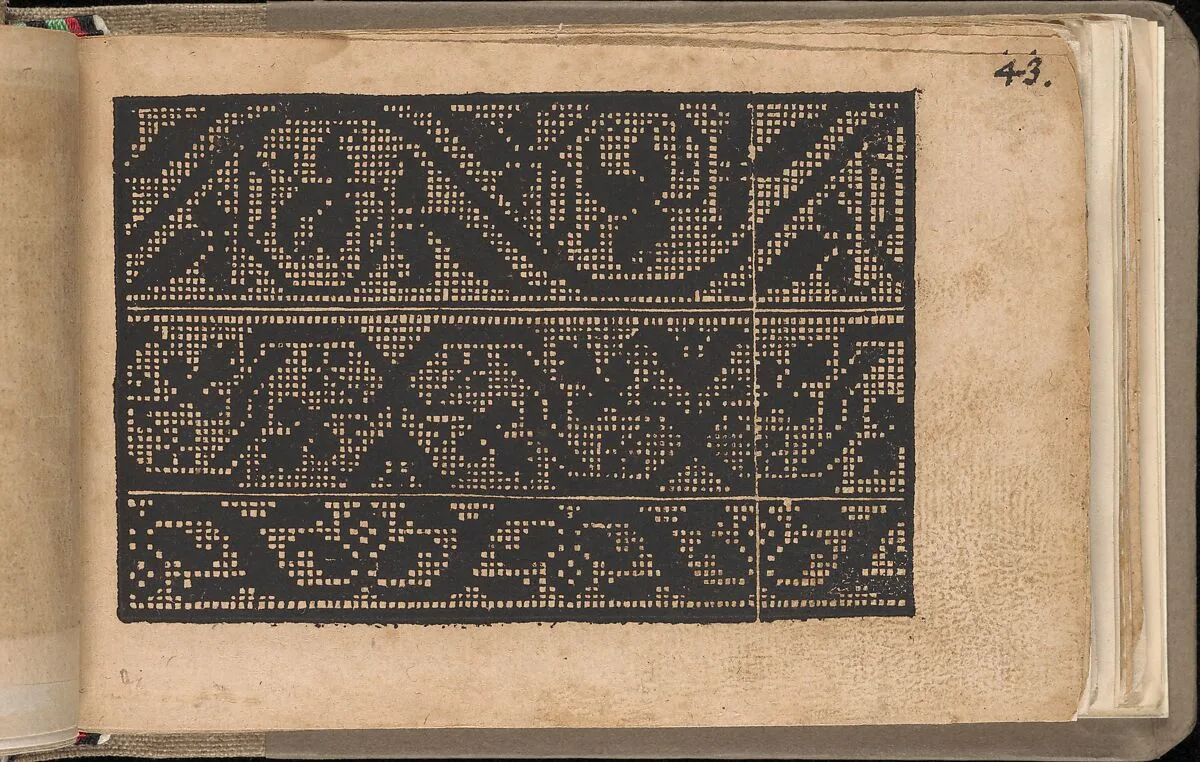 Schön newes Modelbuch (Page 43r) — Sigismundus Latomus