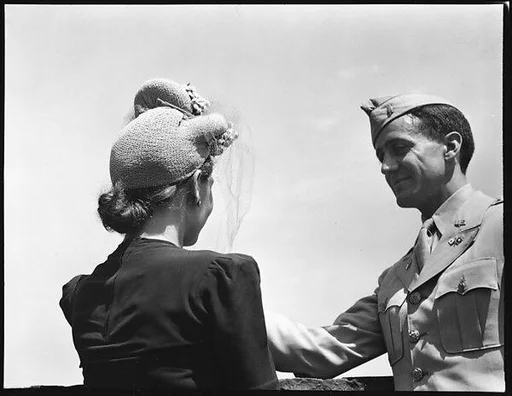 [Unidentified Couple on Roof of 441 East 92nd Street Apartment Building?, New York City]