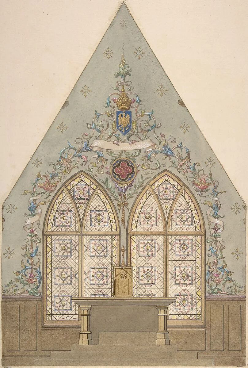Design for Altar and Chapel, Farnborough — Jules-Edmond-Charles Lachaise|Eugène-Pierre Gourdet