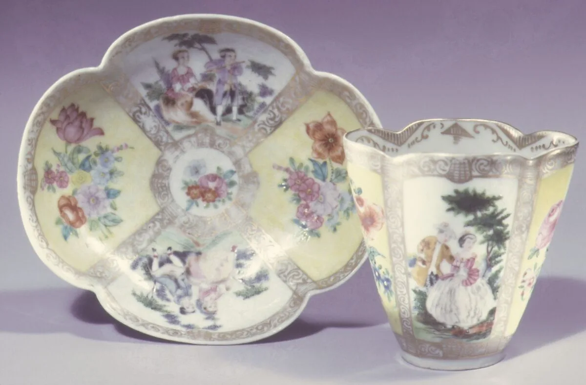 Cup and saucer (one of a pair) — Unknown
