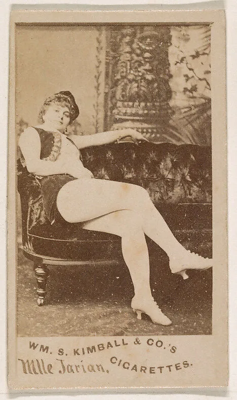 Mlle. Jarian, from the Actresses series (N203) issued by Wm. S. Kimball & Co. — William S. Kimball & Company
