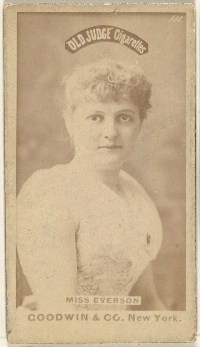 Miss Everson, from the Actors and Actresses series (N171) for Old Judge Cigarettes — Goodwin & Company