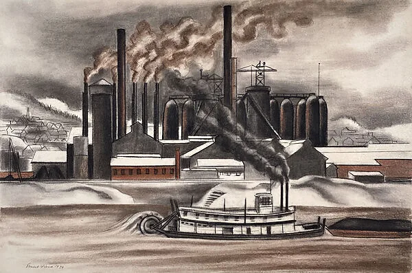 The Lucy Plant, Carnegie Steel Mill, Pittsburgh — Ernest Fiene