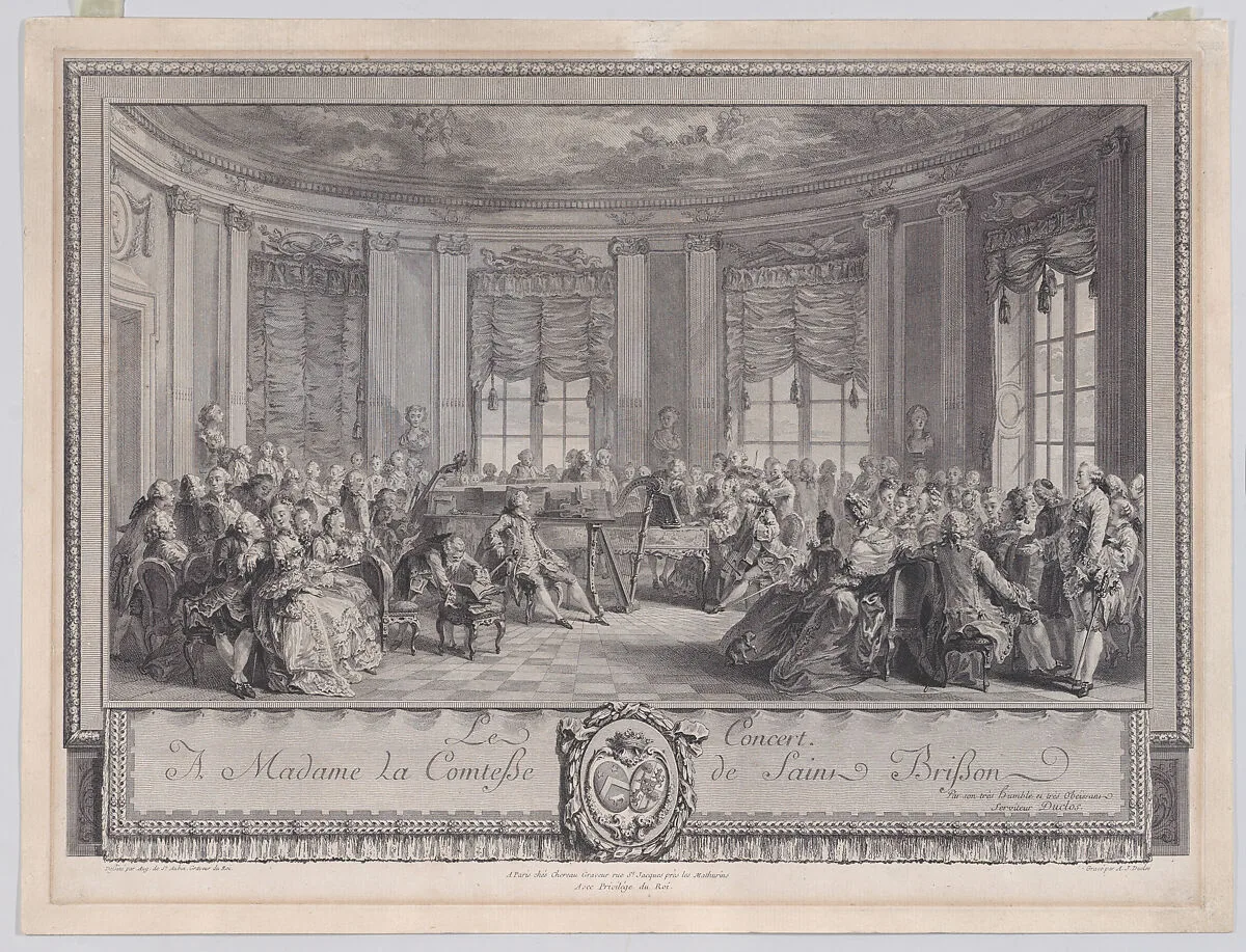 Le Concert — Augustin de Saint-Aubin|Antoine Jean Duclos