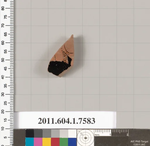 Terracotta fragment of a kylix (drinking cup)
