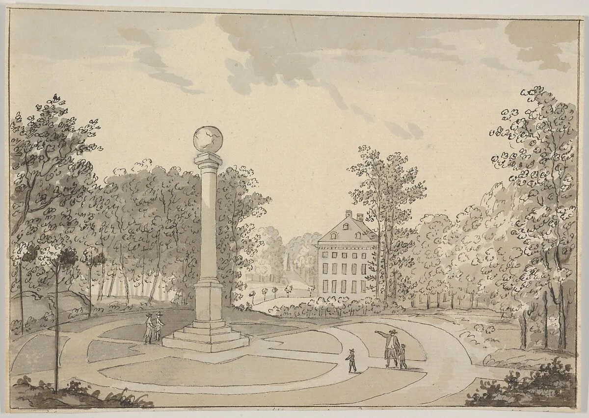 View of Naesse castle and De Coninck's Column from the East — Erik Pauelsen