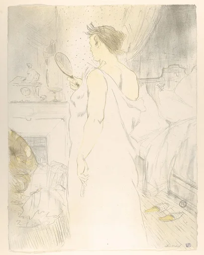 Looking in a Mirror, from the series Elles